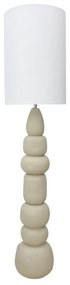 STONES ΦΩΤΙΣΤΙΚΟ ΕΠΙΔΑΠΕΔΙΟ POLYRESIN ΛΙΝΟ ΜΠΕΖ ΛΕΥΚΟ H116cm - 031384