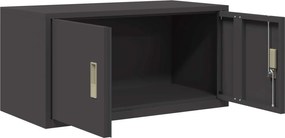 vidaXL Ντουλάπι αποθήκευσης Μαύρο 80 x 40 x 40 cm Ατσάλι