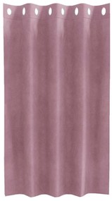 vidaXL Κουρτίνες με κουρτίνες 2 pcs Σκούρο Ροζ 140 x 140 cm Βελούδο