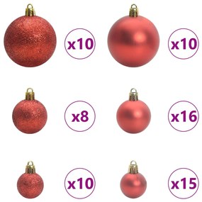 vidaXL Τεχνητό Χριστουγεννιάτικο Δέντρο Λευκό 180 cm PVC και Ατσάλι