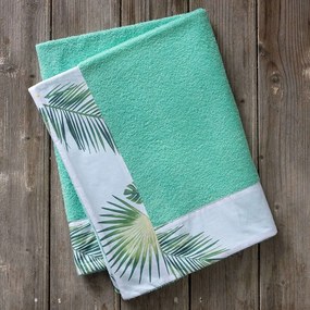 Πετσέτα Θαλάσσης Με Φάσα - Amber Green Nima Θαλάσσης 90x150cm 100% Cotton