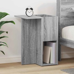 vidaXL End Table Γκρίζο Σονομα 35 x 40 x 55 εκ. Επεξεργασμένο Ξύλο