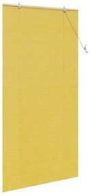 vidaXL Ρολά και Σκίες Παραθύρων Κίτρινο 100 x 220 cm Μπαμπού