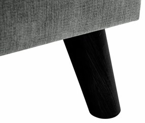 Γωνιακός Καναπές Scandinavian Choice P119, Γκρι, Μαύρο, 254x154x90cm, 86 kg, Πόδια: Ξύλο | Epipla1.gr
