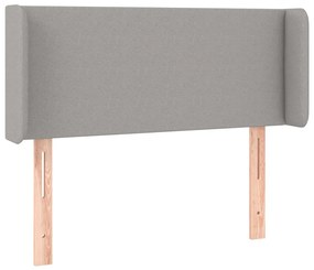 vidaXL Κεφαλάρι με Πτερύγια Ανοιχτό Γκρι 83x16x78/88 εκ. Υφασμάτινο