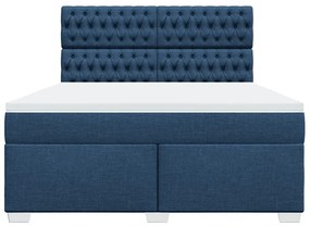 ΚΡΕΒΑΤΙ BOXSPRING ΜΕ ΣΤΡΩΜΑ ΜΠΛΕ 180X200 ΕΚ. ΥΦΑΣΜΑΤΙΝΟ 3290580