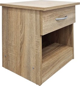 Κομοδίνο Bedy pakoworld sonoma 40x34x42εκ