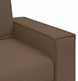 vidaXL Τριθέσιος Καναπές Καφέ 180 εκ. Υφασμάτινος