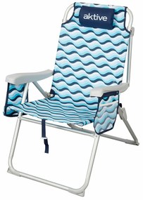 Καρέκλα στην παραλία Aktive 48 x 95 x 78 cm (x2)