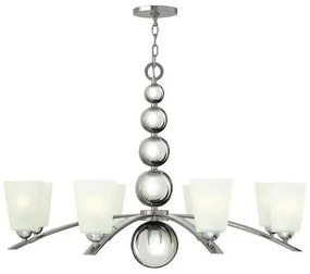 Πολυέλαιος Κρεμαστό Φωτιστικό 8xE27 Zelda Elstead Lighting-HK-ZELDA8-PN-Νίκελ Ματ HK-ZELDA8-PN
