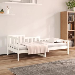 vidaXL Καναπές Κρεβάτι Χωρίς Στρώμα Λευκό 80x200 εκ. Μασίφ Ξύλο Πεύκου