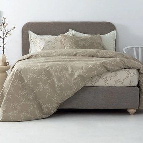 Σεντόνια FL6270 (Σετ 4τμχ) Taupe Palamaiki Διπλό 200x260cm 100% Βαμβάκι