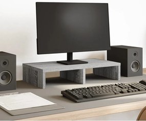 vidaXL Βάση Οθόνης Γκρι Sonoma 50x27x10 εκ. από Επεξεργασμένο Ξύλο