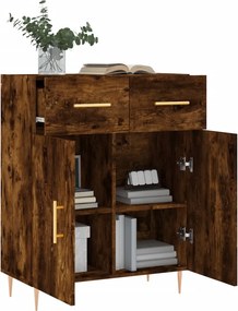 vidaXL Ντουλάπι Καπνιστή Δρυς 69,5 x 34 x 90 εκ. Επεξεργασμένο Ξύλο