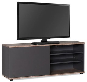 Έπιπλο TV Flat Line Plus Megapap σε ανθρακί - latte χρώμα 120x35x48εκ. GP009-0124