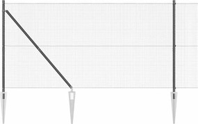 vidaXL Στύλος Περιφράξεων Γκρι 10 x 1,2 μ (19 x 19 χιλ διχτυ)