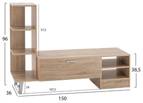 ΕΠΙΠΛΟ ΤΗΛΕΟΡΑΣΗΣ ADISON  SONAMA 150x36x96Υ εκ.