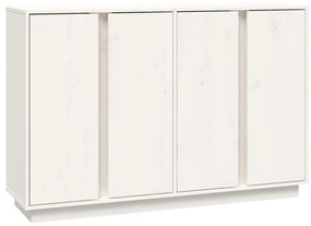 vidaXL Μπουφές Λευκός 120 x 35 x 80 εκ. από Μασίφ Ξύλο Πεύκου