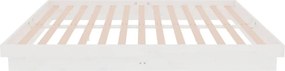 vidaXL Πλαίσιο Κρεβατιού Λευκό 160 x 200 εκ. από Μασίφ Ξύλο