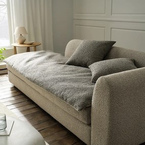 Sofa Quilt Θήκη Saga Quiet 445/15 Grey Gofis Home Διθέσιο 85x200cm Πολυέστερ