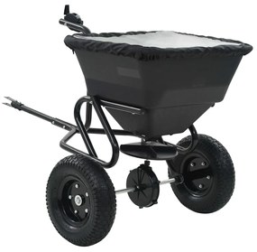 vidaXL Διανομέας Αλατιού Ελκόμενος 45 L 125x74x79 εκ. από PVC/Ατσάλι