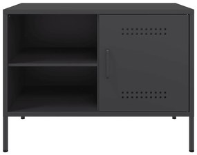 vidaXL Έπιπλα Τηλεόρασης 2 τεμ. Μαύρο 68x39x50,5 εκ. από Χάλυβα