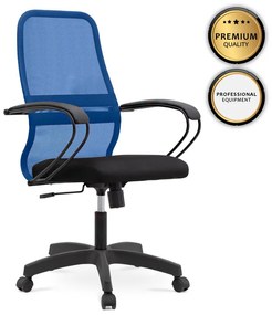 Καρέκλα γραφείου Moonlight Megapap με ύφασμα Mesh σε χρώμα μπλε - μαύρο 66,5x70x102/112εκ. - GP008-0014