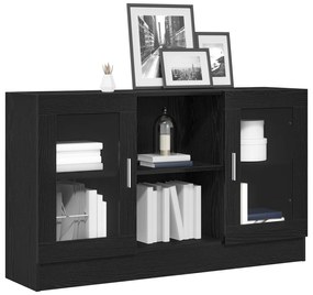 vidaXL Μπουφές Μαύρη Δρυς 120x30,5x70 εκ από Επεξεργασμένο Ξύλο