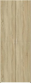 vidaXL Ντουλάπι Sonoma Δρυς 80x42,5x185 εκ. από Επεξεργασμένο Ξύλο