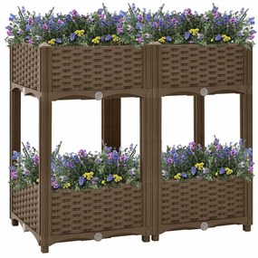 vidaXL Ζαρντινιέρα 80 x 40 x 71 εκ. από Πολυπροπυλένιο