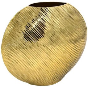 Βάζο 941-124-047 25x10x22cm Gold Μέταλλο