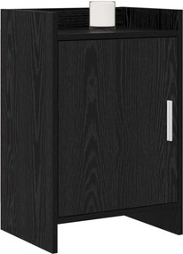 vidaXL Κομοδίνα Μαύρη Δρυς 40 x 30 x 60 cm Επεξεργασμένο Ξύλο
