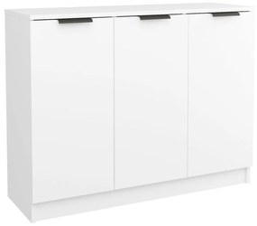 Συρταριέρα Λευκή 90,5 x 30 x 70 εκ. από Επεξεργασμένο Ξύλο - Λευκό