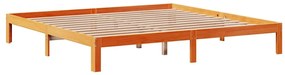 vidaXL Κρεβάτι Βιβλιοθήκη Χωρίς Στρώμα 180x200 εκ Μασίφ Ξύλο Πεύκου