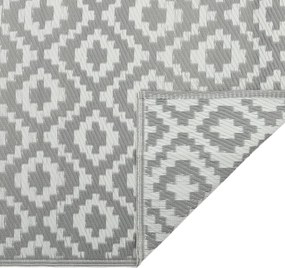 vidaXL Χαλί εξωτερικού χώρου ARAKIL γκρι 190x290 cm PP