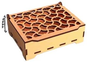 Intra GIFT BLOOM –  Ξύλινo Διακοσμητικό Κουτί Δώρου Αποθήκευσης 42x37x32 cm Box40-00006