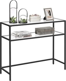 Μπουφές  Μαύρο / Διάφανο CLEZUA 90x30x80
