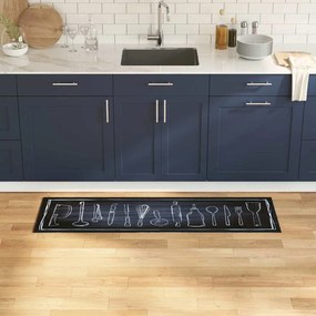 vidaXL Χαλί Κουζίνας Other Χώρος του Σεφ 45 x 150 cm Βελούδο