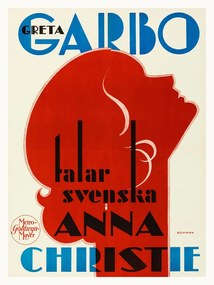 Αναπαραγωγή Anna Christie, Ft. Greta Garbo (Retro Movie Cinema), (30 x 40 cm)