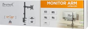 BRATECK βάση γραφείου οθόνης LDT66-C011, 17-32", έως 9kg