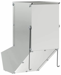 vidaXL Ταΐστρα Χαμστεριών Ασημί 12,5 x 26 x 28,5 εκ