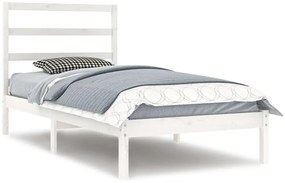 vidaXL Σκελετός Κρεβ. Χωρίς Στρώμα Λευκό 90x200 εκ Μασίφ Πεύκο