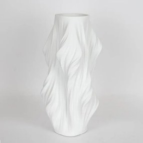 Βάζο Πορσελάνινο 3D 752-21065 16x16x33cm White Estheti Home Πορσελάνη