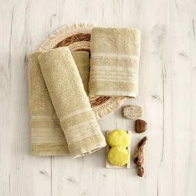 Πετσέτα Προσώπου (50x90) Sb Home Evelyn 460gsm Μπεζ