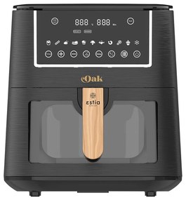 Estia 06-18931 Φριτεζα Αερος oak 1500W 7.2lt με Ψηφιακη Οθονη & 11 Προγραμματα Μαγειρεματος