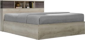 Κρεβάτι OLYMPUS pakoworld σε χρώμα castillo oak 140x200εκ