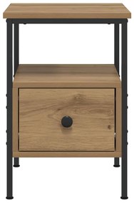 vidaXL Κομοδίνο Αρτισιανή Δρυς 34x36x50 εκ. από Επεξεργασμένο Ξύλο