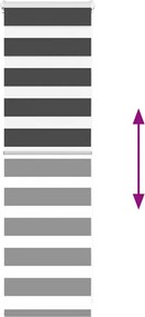 vidaXL Ζέβρα τυφλή Μαύρο Πλάτος υφάσματος 35,9 εκ. Πολυεστέρας