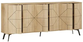 Μπουφές Bufel σε φυσική απόχρωση 181x35x77.4εκ 181x35x77.4 εκ.