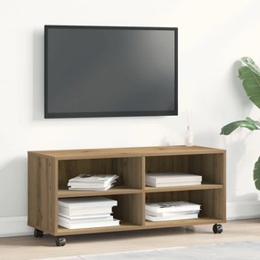 Κονσόλα Τηλεόρασης Artisan Oak 90x35x35 εκ. Επεξεργασμένου Ξύλου